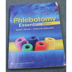 Phlebotomy Essentials 5th Edition Ruth McCall Softcover Medical Textbook
